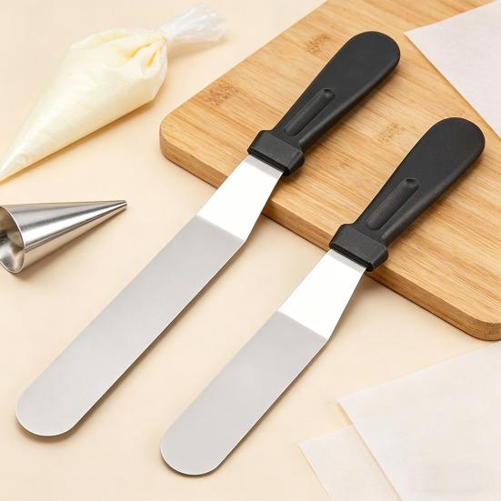 Cake Butter Spatula Stainless Steel Cake Icing Spreader for Baking Ergonomic Handle Cake Decorating Tool for Buttercream Pastry