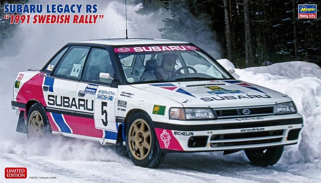 Hasegawa Subaru Legacy RS 1991 Swedish Rally Plastic Model Kit 20432 1/24