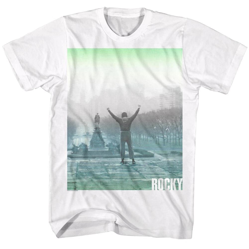 Rocky Movie Rocky Balboa Early Morning Sun Rise Philly Museum Men s T Shirt M