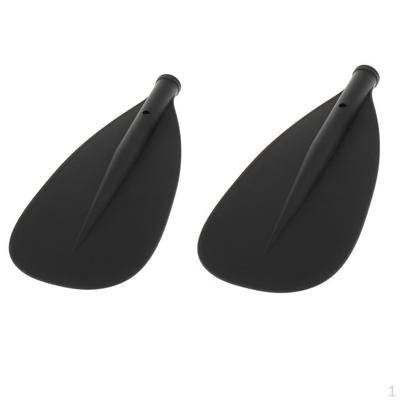 Accessori per foglie di remo per canoa, lama di ricambio per pagaia da 2 pezzi, neri