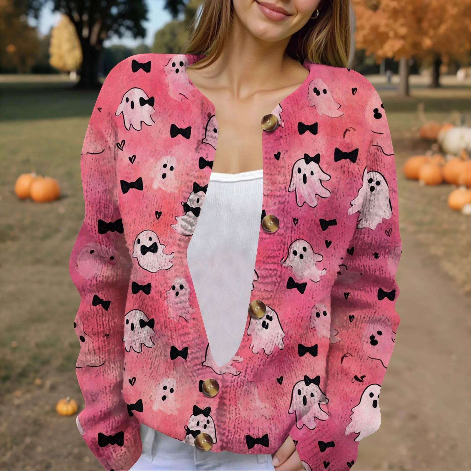 

Женская модная принтованная куртка с длинным рукавом и вязанным кардиганом на пуговицах S