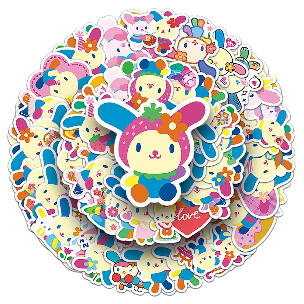 

50PCS Cute And Charming Hot Anime Usahana PVC Water Resistant Stickers Adorable Cartoon Girls DIY Phone Water Bottle Notebook Graffiti