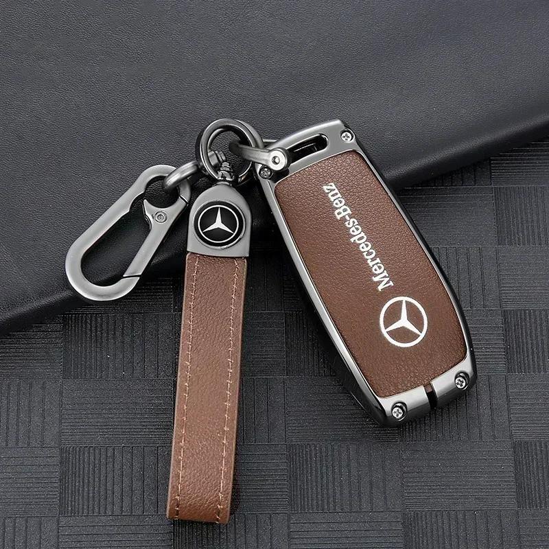 ESU5 Car Key Case Cover For Mercedes Benz A C E S G Class GLC CLE CLA GLB GLS GLK W177 W204 W205W212 W213 W463 W176 W222 X167 AMG