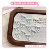 30Pcs Ribbon Bow Nail Art Charms 3D Nail Decoration Macaron Color Manicure Accessories Resin Material Diy