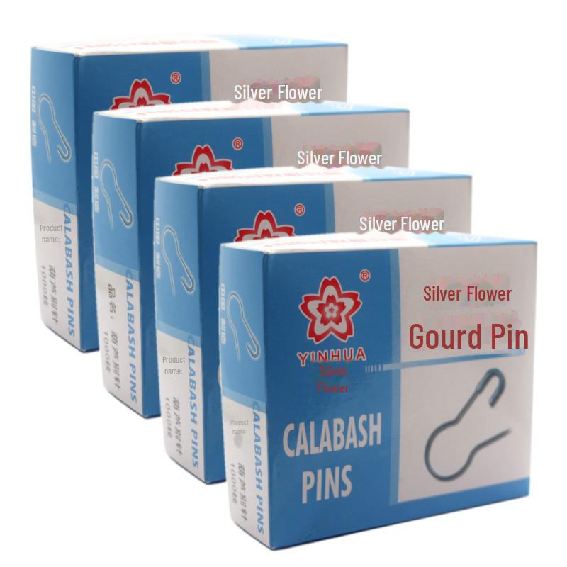 Gourd-Shaped Metal Safety Pins: Iron, Copper, Stainless Steel In Gold, Silver, Black - Clothing Tags/Small Pin Buckles