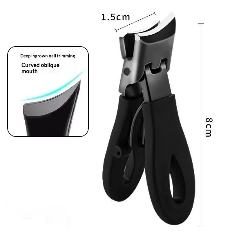 Professional Grade Concave Stainless Steel Nail Clippers For Thick Nails And Ingrown Toenails Sharp Curved Blade For Easy Trim