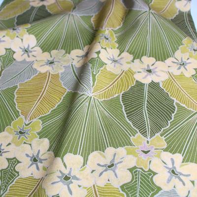 Hawaiian Leaf Gradient Cotton Handmade Oxford Made In Size 23B 110cm X 100cm Nora. DC1028-OX-A Floral, Botanical, Natural, Fabric, Fabric, Japan,