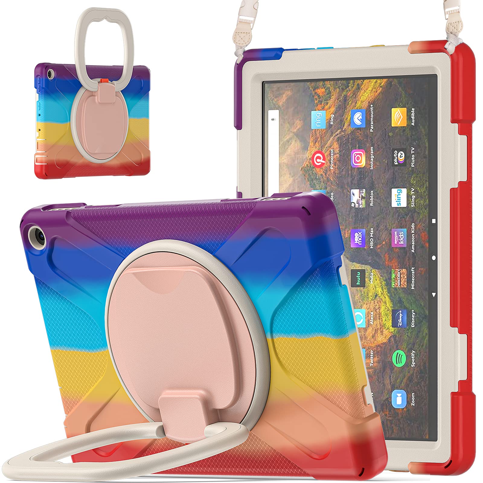 

Чехол для iPhone 10 10 Plus Вращающийся Наплечный Вертикальный или Горизонтальный Кроссбоди или Наплечный Совместимый с iPhone 10 Plus Силиконовый ПК Противоударный Чехол