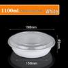 Fánshùn 1100ml Round Disposable Takeout Container