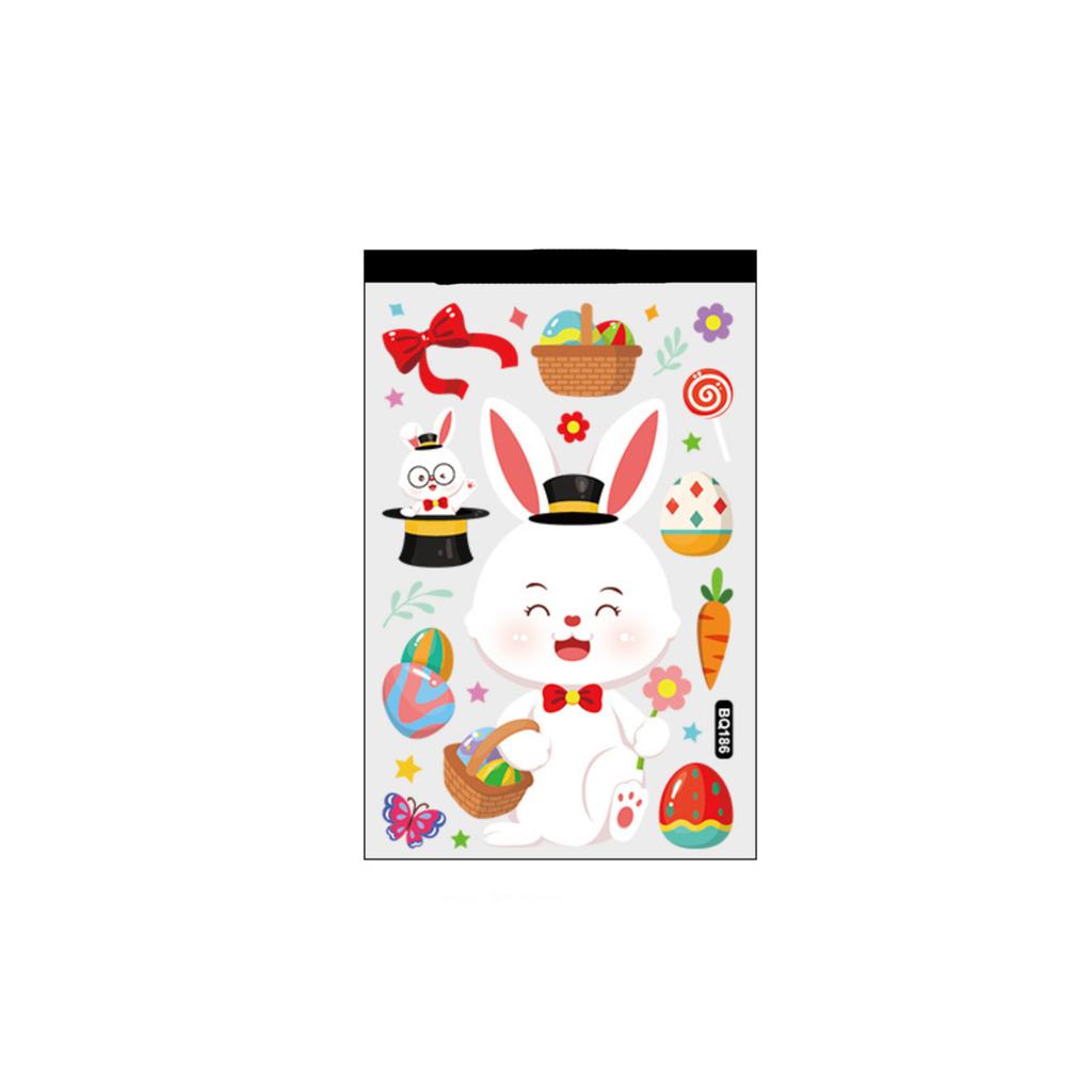 Easter Window Clings Easter Eggs Window Stickers Reusable Spring Easter Window Stickers