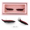 1 Pair Of Colored Eyeshadow False Eyelashes, Holiday Exaggerated Thick Curled Simulated Eyelashes