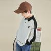 Duoduojia Boys' Preppy Color-block Long-Sleeve Polo T-Shirt