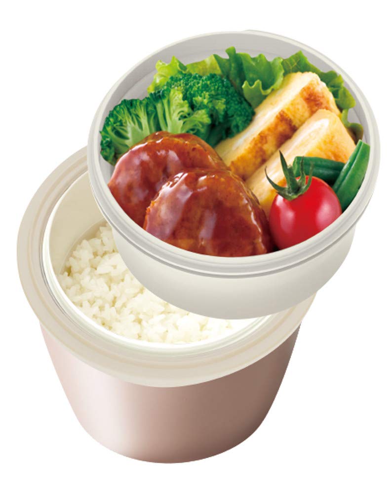 Asvel Lantas Cafe Donburi Lunch Insulated Lunch A3200 Jar, 500ml, Pink, HLB-CD500