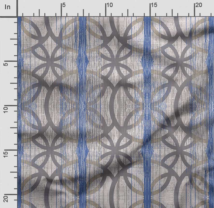 Soimoi Geometrischer Druck, Baumwollbatist, Quiltstoff, verkaufter Massenware 42 Zoll breit, mittelschwerer Baumwollstoff,