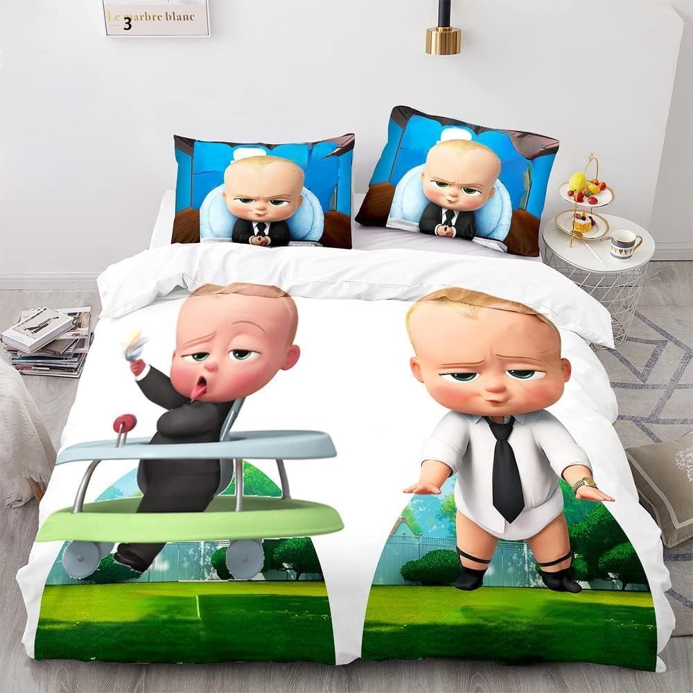 3D Print The Boss Baby Bedding Set Single/Twin/Full/Queen/King Size Adult Bedroom Duvet Cover Sets Anime Gift