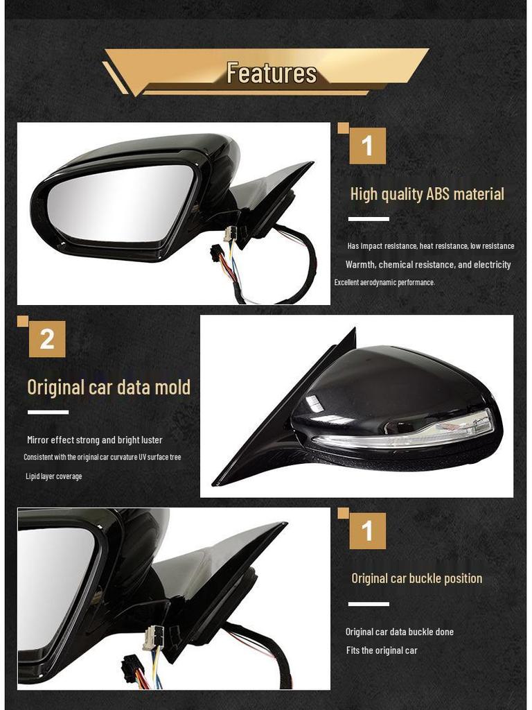 Compatible Rearview Mirror Assembly for Mercedes-Benz E-Class W213 E200/E240/LE260/E300