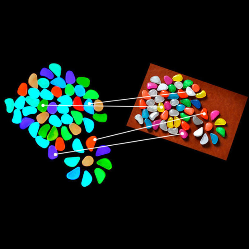 Świecący Kamień Emitujący Światło Sztuczny Dodatek Dekoracja Akwarium