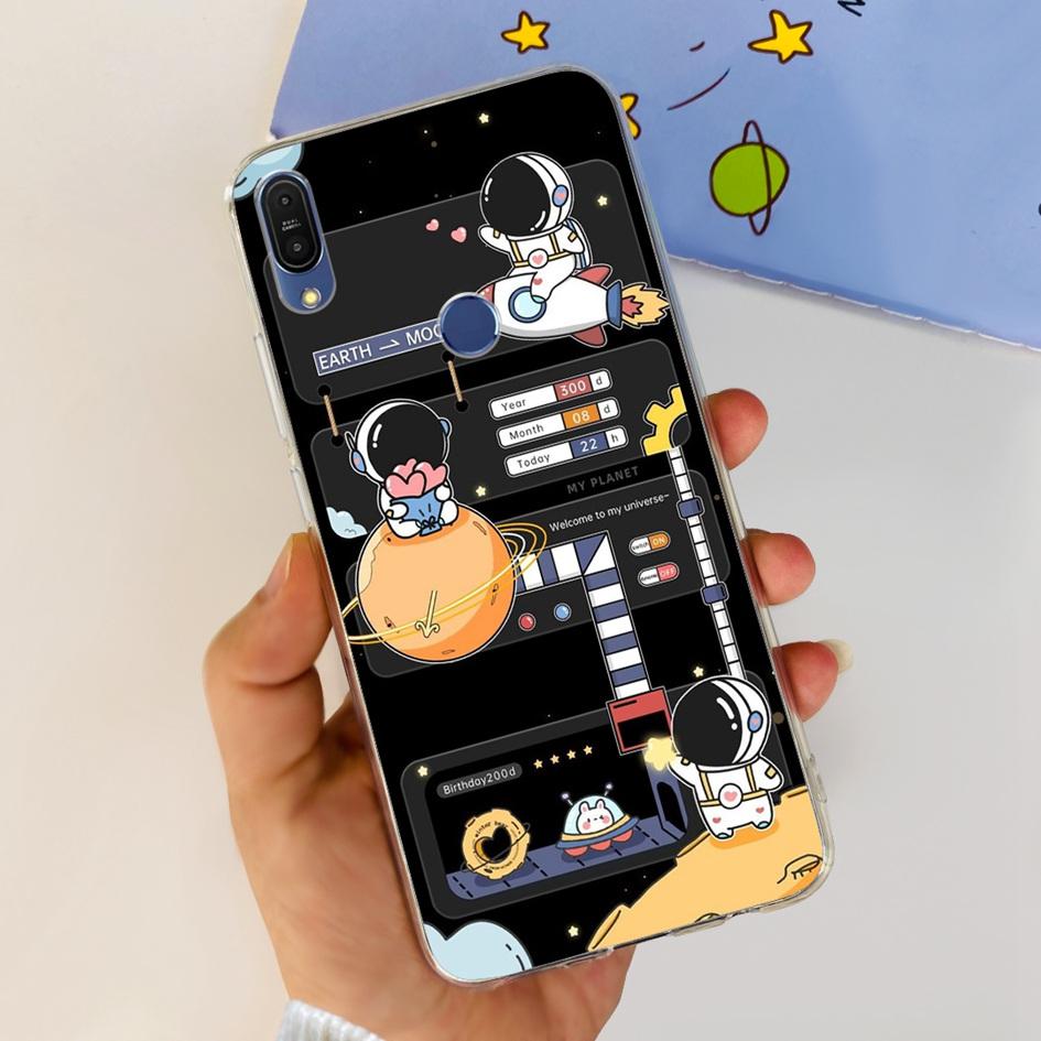 5.99" Case For Asus Zenfone Max Pro (M1) ZB601KL ZB602K Cover X00TDB Fashion Pattern Clear Soft Silicone Fundas Phone Back Cover