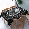 Viking Mythology Symbol Polyester Rectangle Tablecloth Table Decor Reusable Kitchen Dining Table Cloth Holiday Party Decor