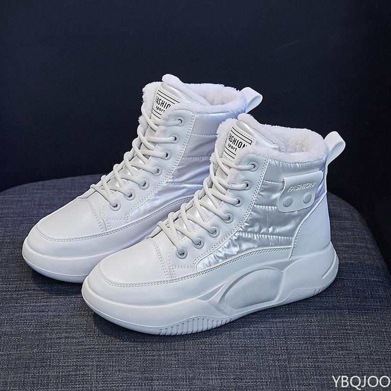 Fashion High top snow boots for women's winter new style cold resistant warm simple comfortable versatile cotton shoes for daily leisure