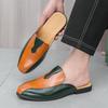 Neue Herren Halbschuhe mit gemischten Farben Sommer Männlich Hochzeit Casual Pantoletten Mokassins Atmungsaktive Slipper Zapatos Hombre