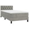 VidaXL Sommier à Lattes de Lit avec Matelas et LED, Lit Rembourré, Lit Simple, Lit Adulte de Chambre à Coucher Intérieur, 3134549
