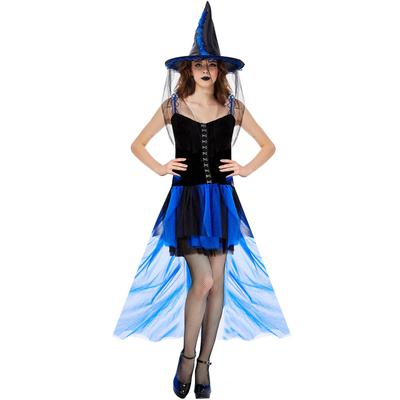Grote maat Europese en Amerikaanse Halloween heksenkostuums voor dames, volwassen jurken, cosplay kleding, heksenkostuums