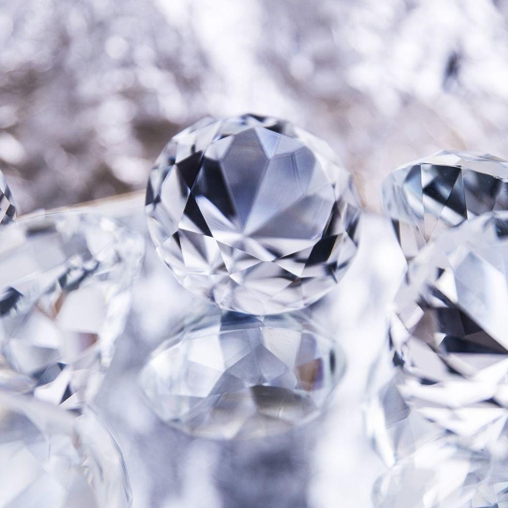 60/80/100mm Čirý Křišťál Facetovaný Řez Umělý Křišťál Domácí Dekorace