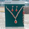 Women's Fashion Sunflower Design Jewelry Set with Light Luxury Style and Elegant First Accessories for Women
