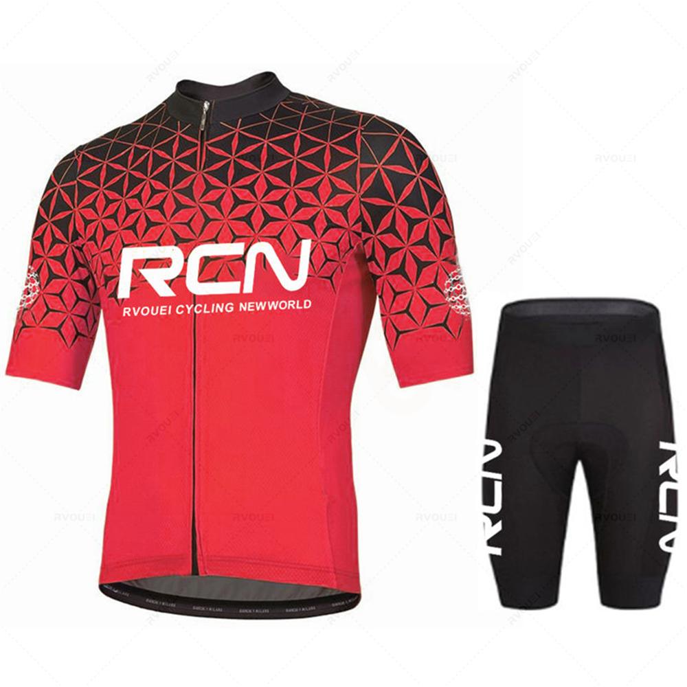 Nuova maglia da ciclismo estiva Rcn Pro Team da uomo tuta da abbigliamento per bicicletta da corsa tuta da mountain bike traspirante Mallot Ciclismo Hombre