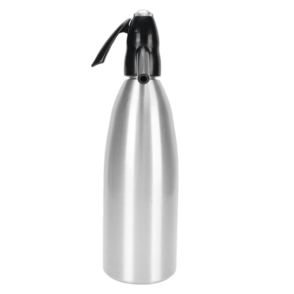 Sparkling Water Maker 1L Soda Siphon Portable Soda Maker for Home Bar Outdoor Use Making Cocktails