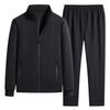 Men's Cotton Stand-up Collar Tracksuit: Spring/Autumn Hoodie & Pants Set for Sports and Casual Wear