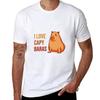 I Love Capybaras Retro Vintage Capybara Gifts T-Shirt Quick-drying Plus Size Tops Heavyweights Mens Graphic T-shirts Funny