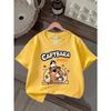 Europäische Größen Jungen T-Shirt Druck Design Kunst, Ideal für Outdoor-Aktivitäten, Weiches Gestricktes Oberteil, Bequem Und Atmungsaktiv, Geeignet für den Sommer