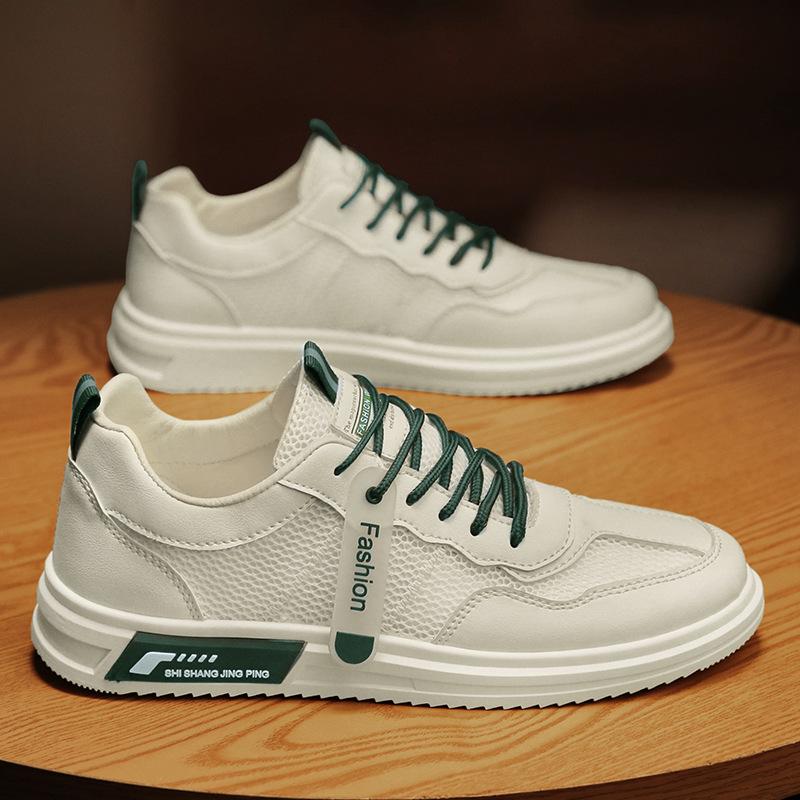 

2025 summer new trend fashion casual men s board shoes outdoor sports hollow breathable single-layer mesh shoes 44