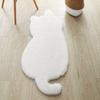 Soft Faux Rabbit Fur Rug Solid Color Floor Mat Bedside Mat Anti-slip Mat  Living Room