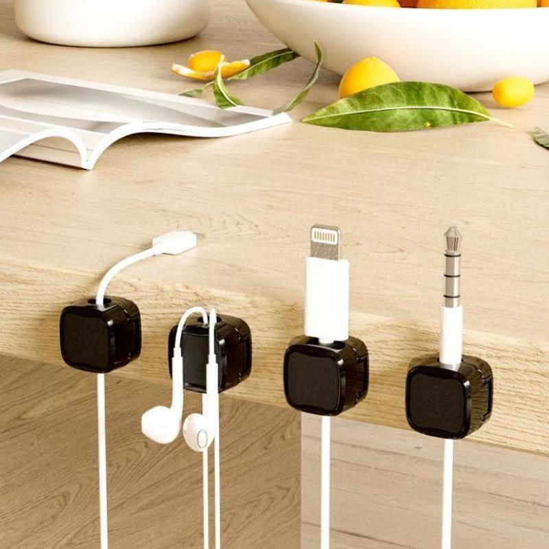 6X Charging Cable Magnetic Cable Organizer Storage Holder,Magnetic Cable Organizer