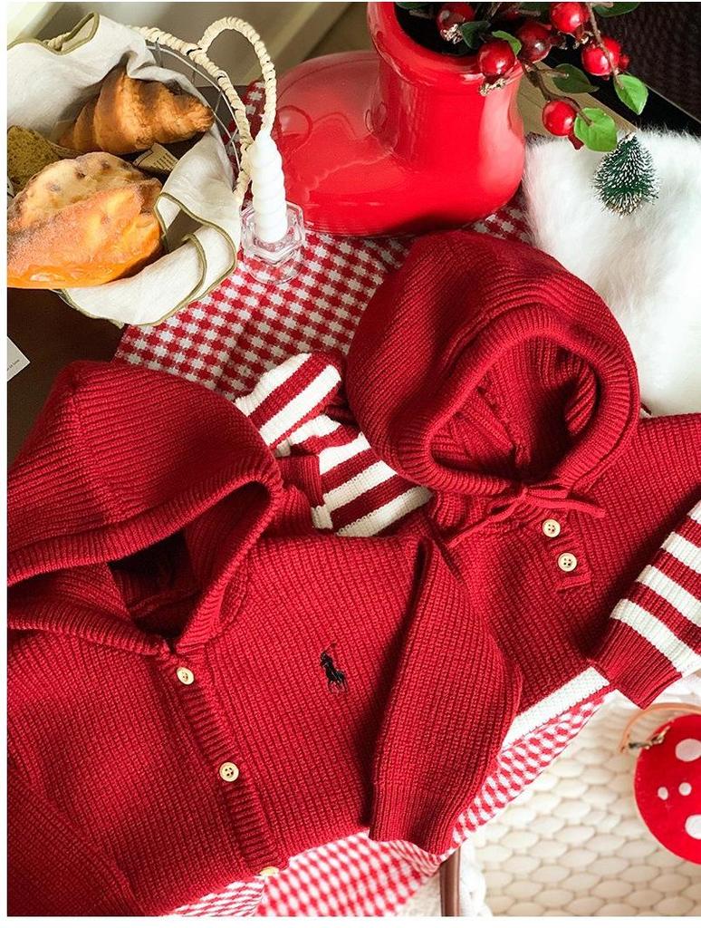 Autumn Festive Knitted Romper for Baby Boys - Toddler Sweater Outfit