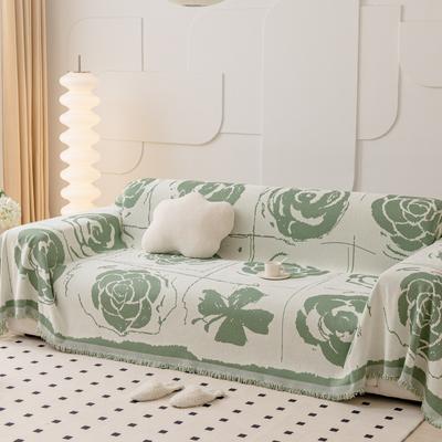 Flower Pattern Chenille Sofa Cover Cloth Sofa Blanket Full Cover Universal Couch Towel Dust Proof Sofa Cushion Cover