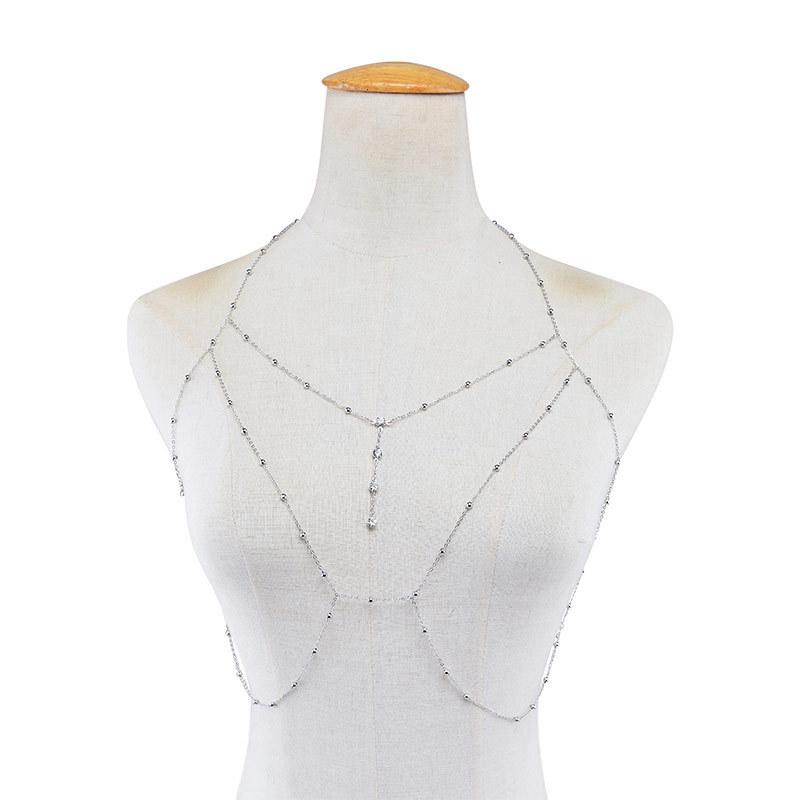 

Ingemark Boho Sexy Cross Chest Bra Waist Belly Chain Necklace for Women Summer Bikini Body Jewelry Y2K Wed Bride Accessories New