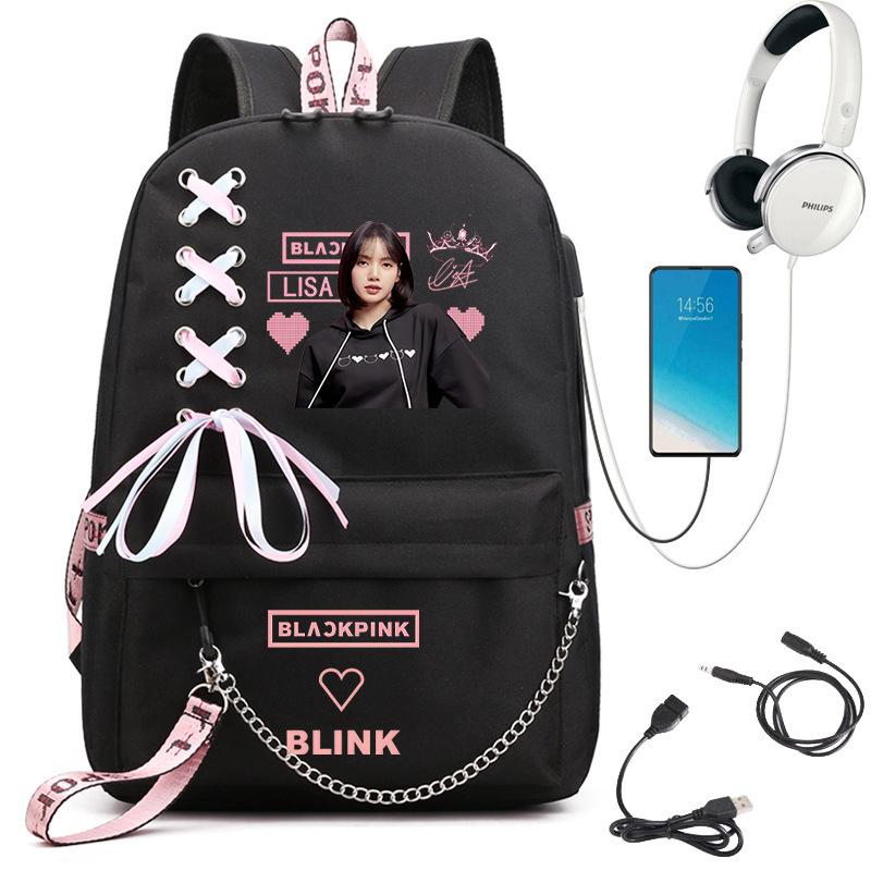 Large Capacity Schoolbag with Shoulder Strap; Student Three-piece Pencil Case Set