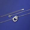 Roman Mobius Ring Necklace Women's Age Light Luxury High-end Design Sense Niche