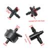Drip irrigation 3-way, 5-way Hose Splitters with 2L/4L/8L Flow Pressure Compensating Drippers Agriculture tools 5 Sets