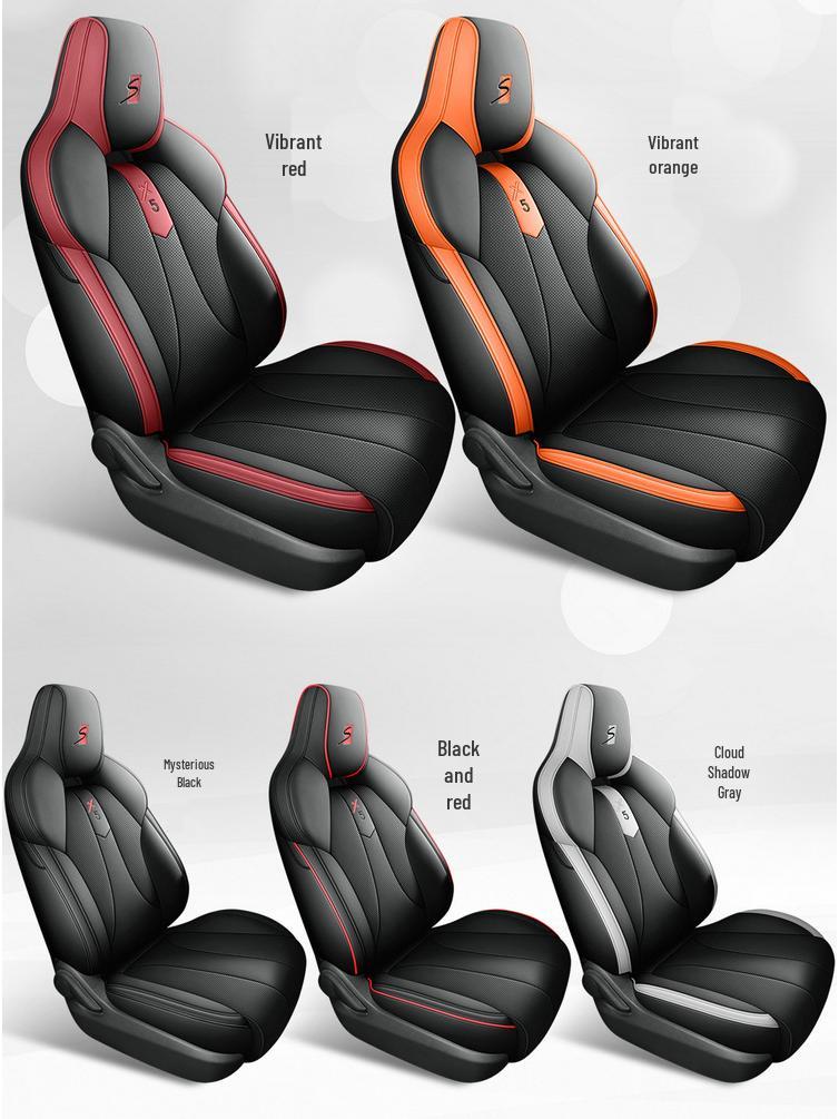 New Oshan X5 Leather Car Seat Cushion - Universal Fit, All-Season Comfort for 5-Seat Models