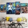 Funny Art Abstract Van Gogh and Friends Canvas Painting Modern Posters and Prints Wall Art Pictures for Living Room Home Decor