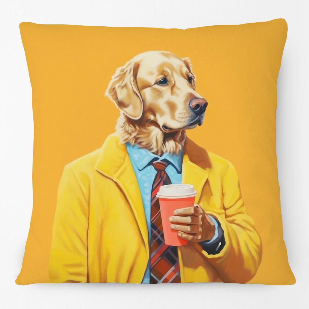 Fashion Dogs Posters Cushion Cover Rottweiler Beagle Australian Shepherd Shorthaired Pointer Dog Print Linen Pillow Case