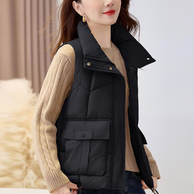Fashion Winter Women's Warm Vest Hooded Thick Casual Sleeveless Jackets Woman Short Coats