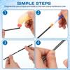 SUPVOX Angelruten-Reparaturset Set mit 4 Stück (3,5mm/5mm/6mm/7mm) Kohle