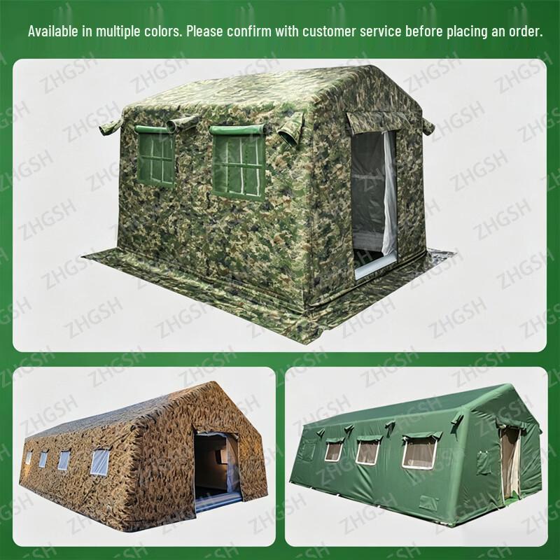 ZHGSH Outdoor Camouflage Inflatable Easy-Setup Camping Tent