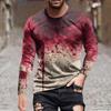 Halloween Printed Men's Long-sleeved Top T-shirt Casual Daily Wear